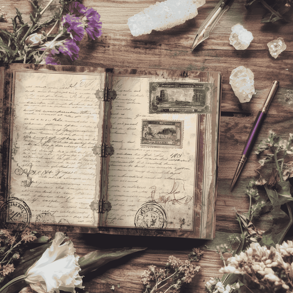 Vintage Correspondence junk journal kit